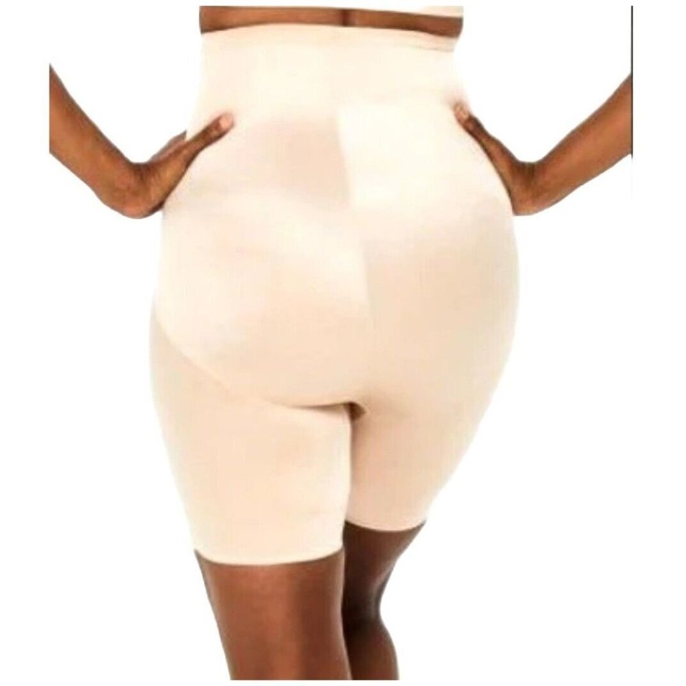 Ruby Ribbon High Waist Thigh Slimmer XS Pale Shapewear Firm Fitting Compressive - Picture 9 of 11